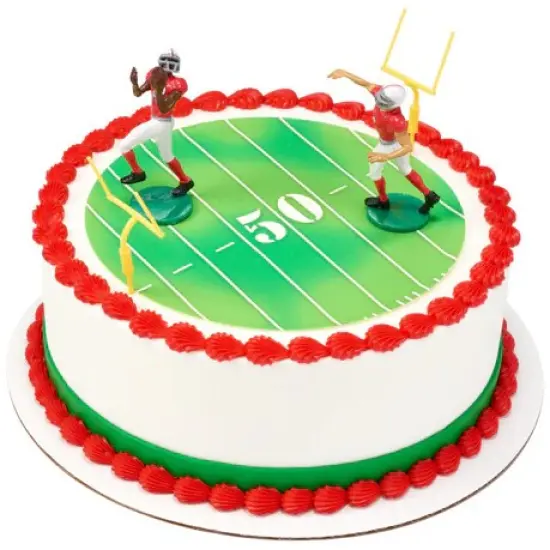 Touchdown Football Cake Kit Players and goalposts {2}