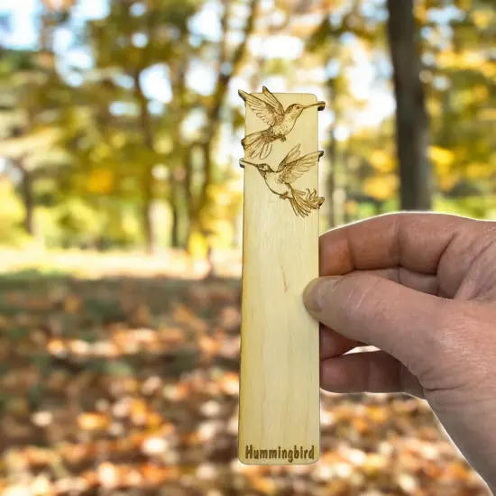 Bookmark - Hummingbird - Birch wood {5}