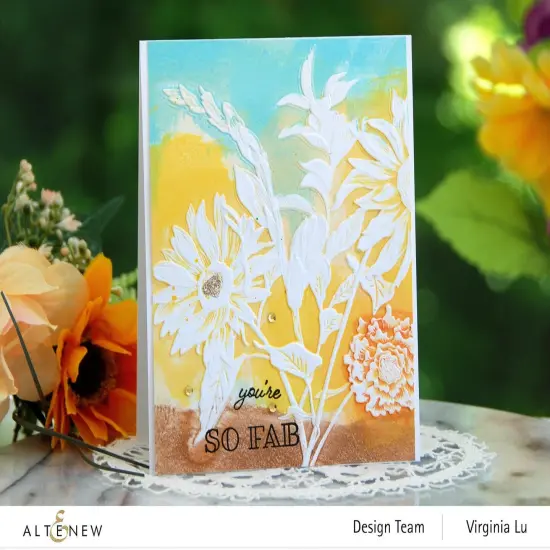 Pressed Flowers 3D Embossing Folder {2}