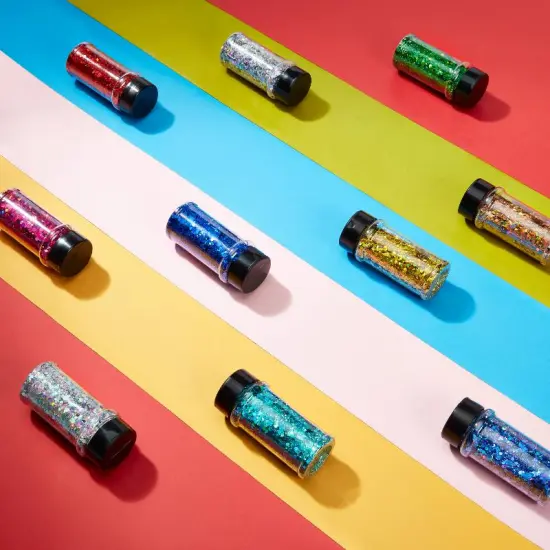 Makerflo Holographic Chunky Glitter Variety Set Iridescent Glitter for Resin Arts and Crafts, DIY Tumblers, Body Nail, Glitter for Any Crafts and Personalization - Set of 24 / 2 oz Each {6}