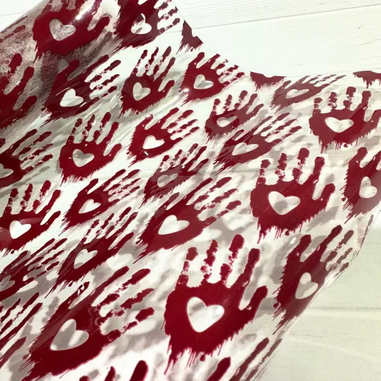 Blood Spatter Hand Print TPU Vinyl {1}