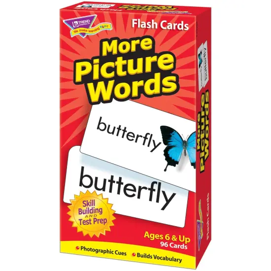 More Picture Words Skill Drill Flash Cards, 2 Sets {4}
