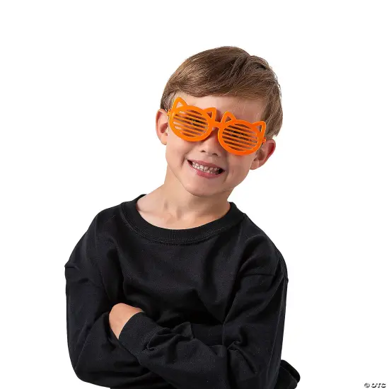 Kids Pumpkin & Cat Halloween Shutter Glasses - 12 Pc. {2}