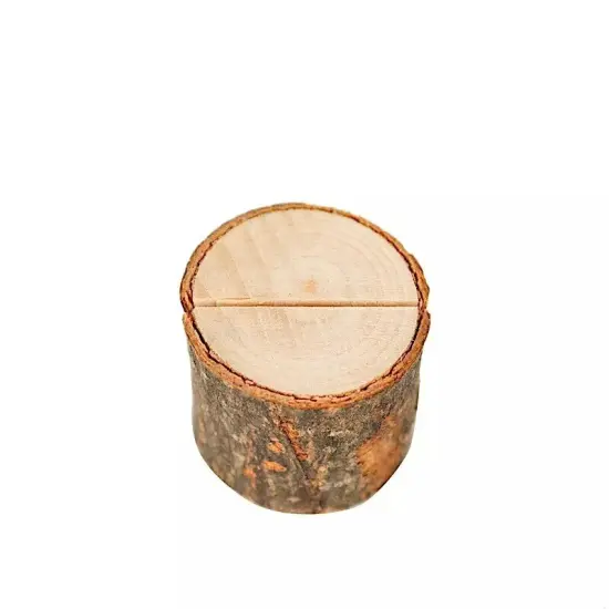 40 pcs NATURAL WOODEN Placecard Holders Favors {2}