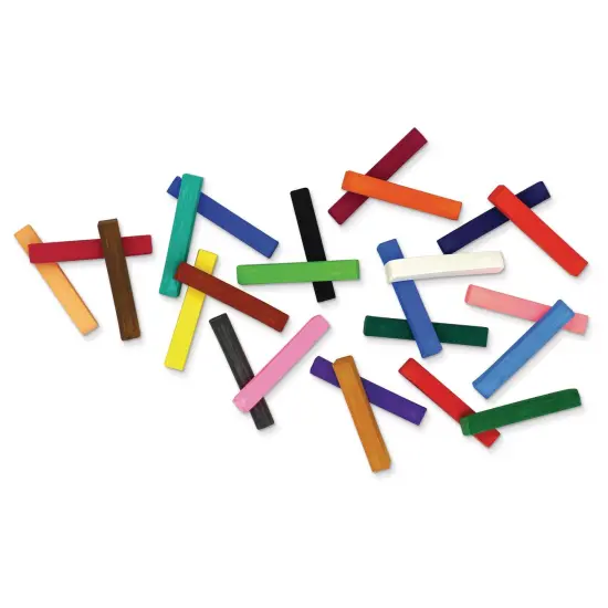 Square Artist Pastels, 24 Assorted Colors, 6 Each, 2-3/8" x 3/8" x 3/8", 144 Pieces {5}