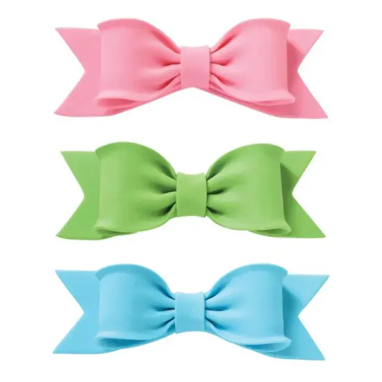 Pastel Assortment Gum Paste Bows cake toppers {2}