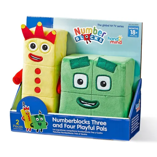 Numberblocks 3 & 4 Playful Pals Plush {5}