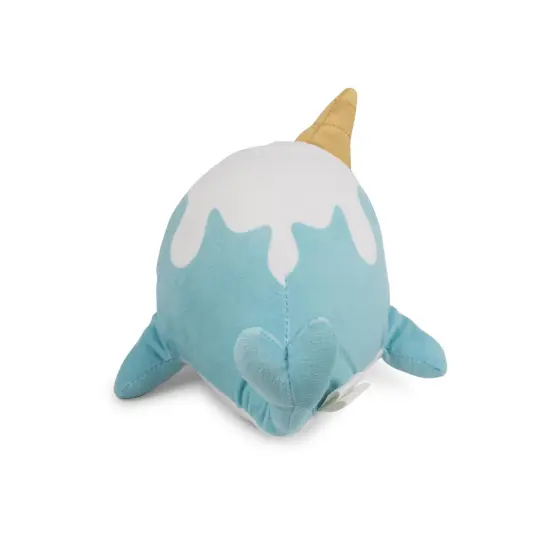Glitter Galaxy 6-Inch Cute Ice Cream Cone Horn Blue Narwhal Collectible Plush {4}