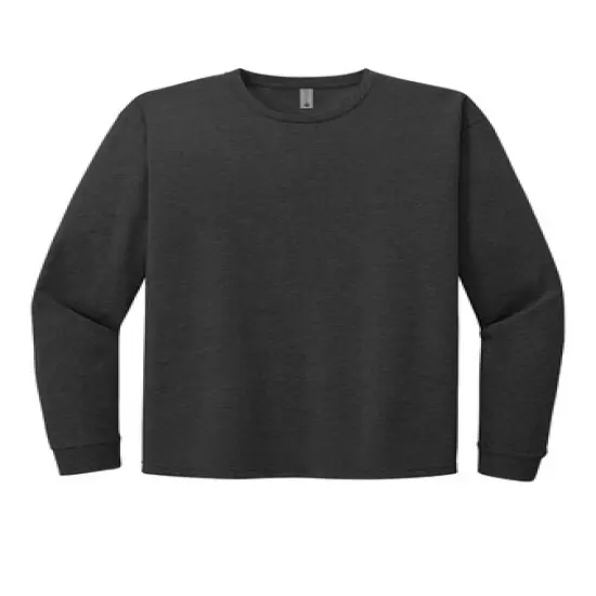 Next Level&reg; Unisex CVC Crewneck Long Sleeve Tee Charcoal {1}