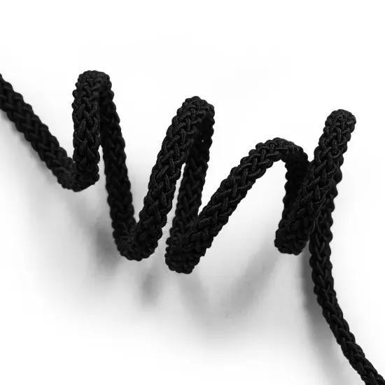 20 Yards of Jamie 5/16" (8mm) Braided Cord Trim | 20 yard cut Black {4}