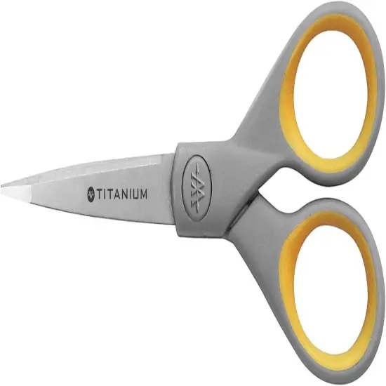 Titanium Bonded Scissors with Soft Handles, 7" Straight, Single (13526) {5}
