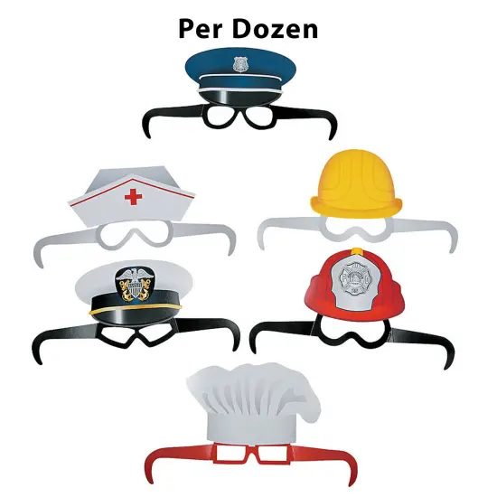 Kids Community Helper Glasses 12 Pieces {1}