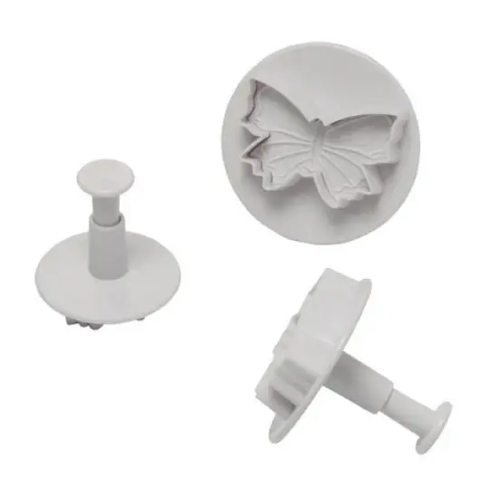 Butterfly Plunger fondant cutters - 3 size set {1}