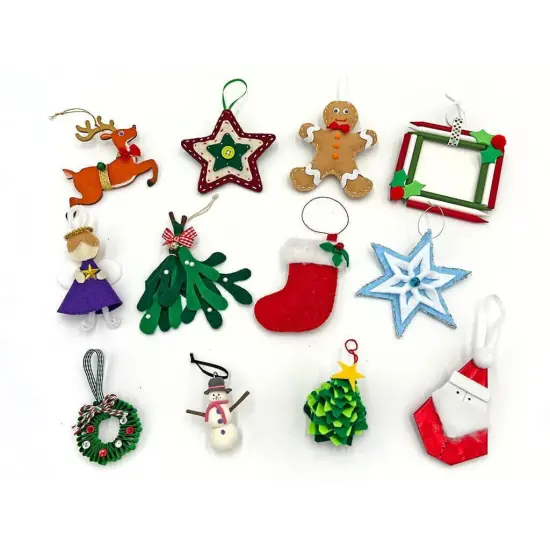 Christmas Ornaments Bundle - Kids Holiday Arts and Crafts Box {1}