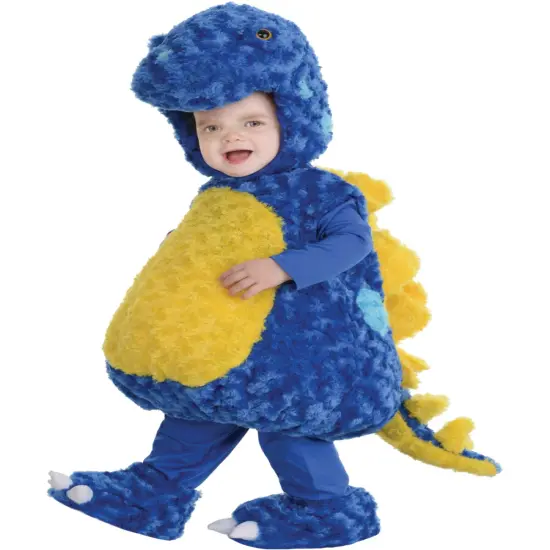 Belly Babies Plush Blue Stegosaurus Toddler Costume {1}