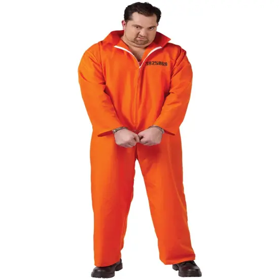 Adult's Mens Got Busted Criminal Costume {1}