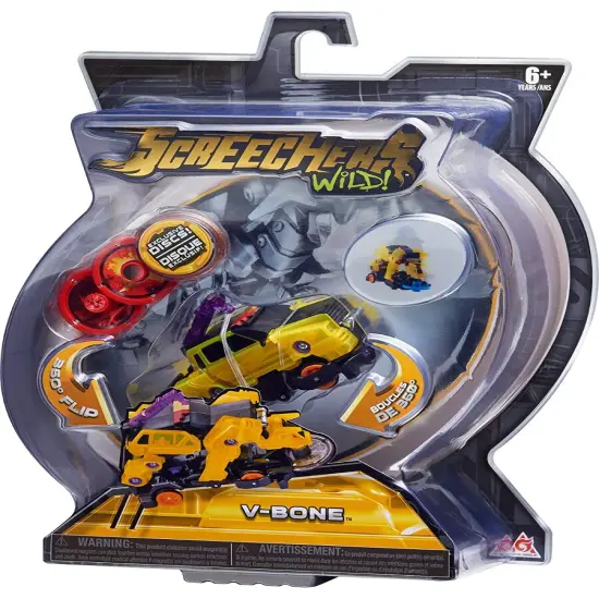 Screechers Wild Lvl 2 V-Bone Toy Vehicle Figure {1}