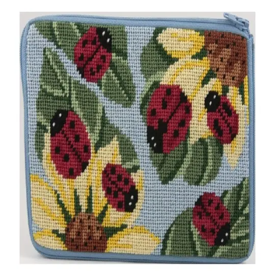 Cosmetic Purse - Ladybug - Needlepoint Kit Multicolor {1}