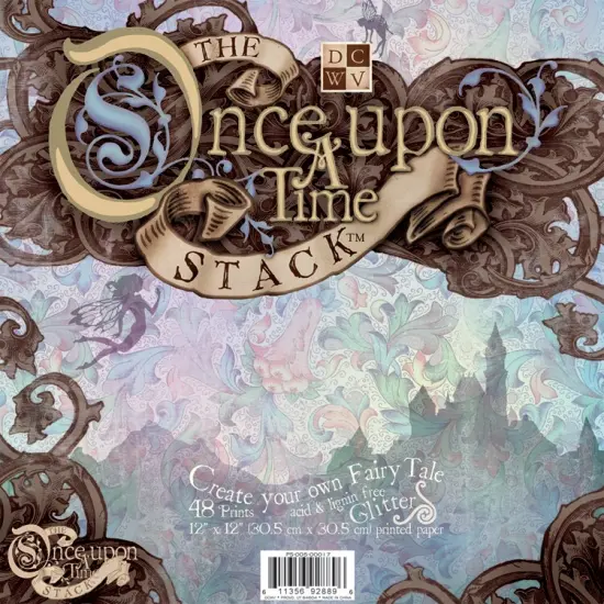 DCWV Single-Sided Cardstock Stack 12"X12" 48/Pkg-Once Upon A Time, 24 Designs/2 Each {1}