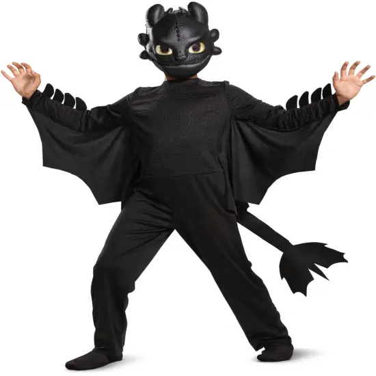 Child's Classic How To Train Your Dragon 3 Toothless Costume {1}