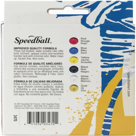 Speedball Block Ink Set 6/Pkg-Starter Set {3}