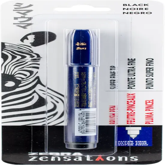Zebra Zensations Super Fine Tip Brush Pen-Black {1}