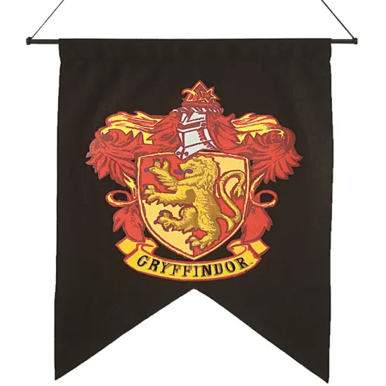 Discontinued Harry Potter Rare Gryffindor Banner Flag {1}