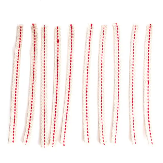 Flat Cotton Oil Lamp Lantern Replacement Wicks Pack of 10 {1}