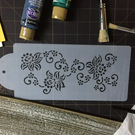 Jonquil Floral Cake Stencil Side | C897 by Designer Stencils | Cake Decorating Tools | {3}