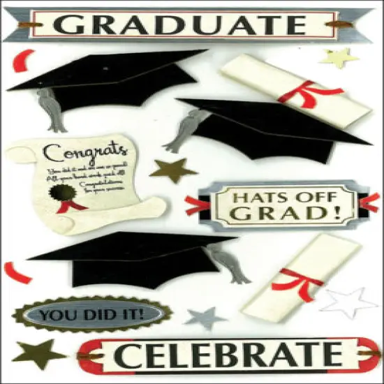 Jolee's Boutique Graduate Celebrate Dimensional Stickers {1}