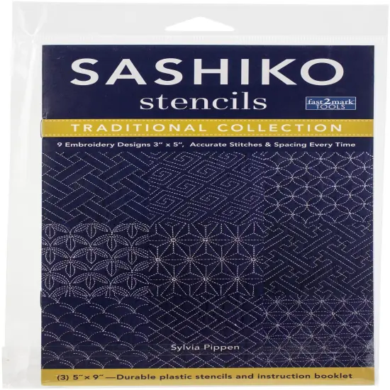 Fast2mark Tools Sashiko Stencils 9 Designs {1}