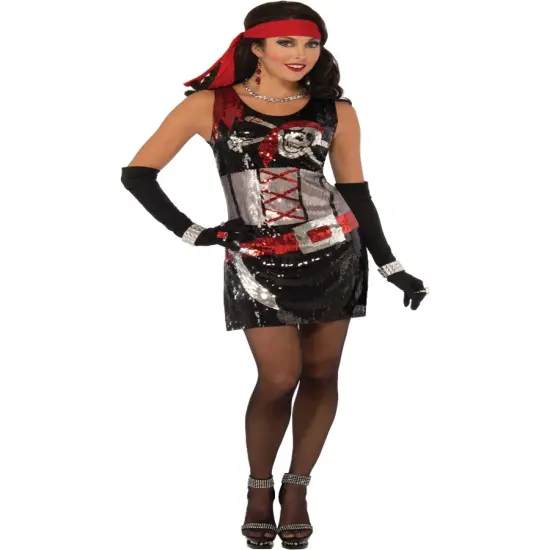 Sequin Pirate Dress Women's Costume {1}