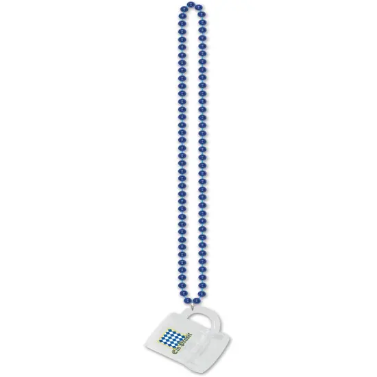 Oktoberfest Ein Prosit Beads Beer Mug Medallion Necklace Costume Accessory {1}