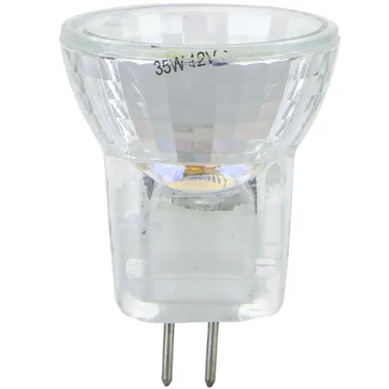 SUNLITE 35w 12v MR8 Spot 10deg. G4 Bi-Pin Base with Cover Guard 3200K Lamp Bright White {1}