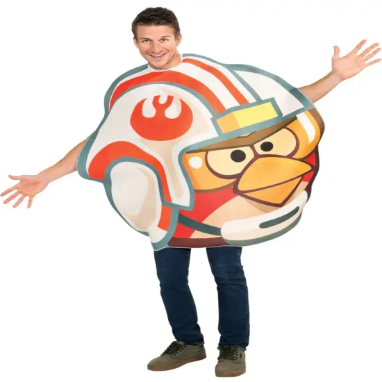 Adults Angry Birds Star Wars Rebel X-Wing Fighter Pilot Costume One Size {1}