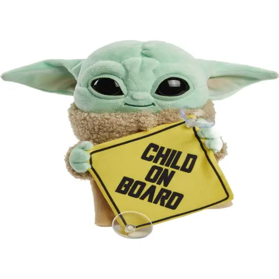 Star Wars Mandalorian The Child Grogu Baby On Board Plush Sign {1}