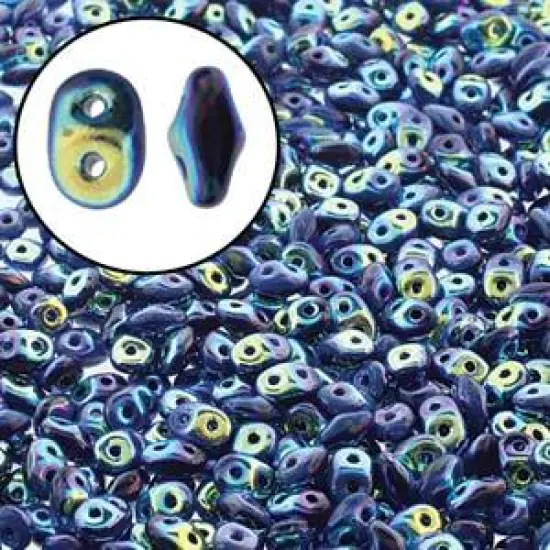 Superduo, Denim Duet Opaque Full Ab, SD33022-28703, 8 grams {1}