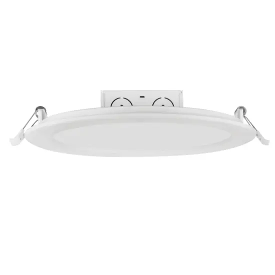 Satco 8" Round LED Edge-Lit Down Lights 18W - 3000K - Soft White, White Finish {1}