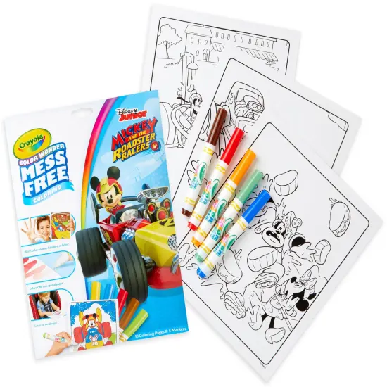 Crayola Color Wonder Coloring Pad & Markers-Mickey Mouse Roadster Racers {2}
