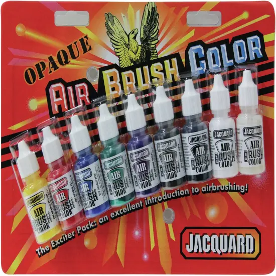 Jacquard Opaque Airbrush Exciter Pack 9/Pkg-0.5oz {1}