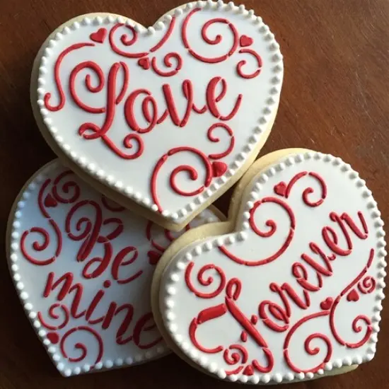 Love, Be Mine, Forever Hearts Cookie Stencil Set | Baking Stencils for Royal Icing, Airbrush, Dusting Powder | {3}