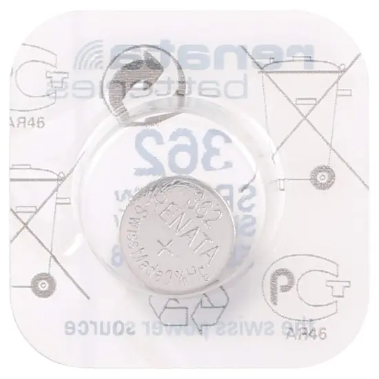 Renata Strip of 10 Genuine Fresh 362 SR721SW Swiss Made Silver 1.55v Batteries {3}