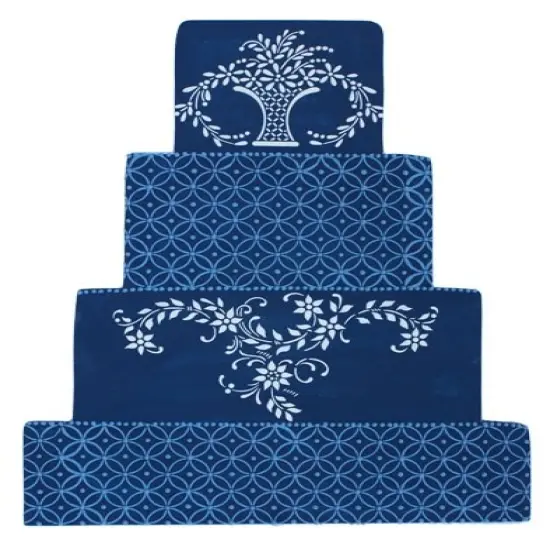 Wedding Basket Cake Stencil Side | C910 by Designer Stencils | Cake Decorating Tools | Baking Stencils for Royal Icing, Airbrush, Dusting Powder | Reusable Plastic Food Grade Stencil for Cakes | Easy to Use & Clean Cake Stencil {2}