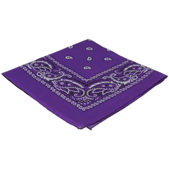 Purple Cowboy Cowgirl Western Bandana Head Scarf Costume Accessory {1}