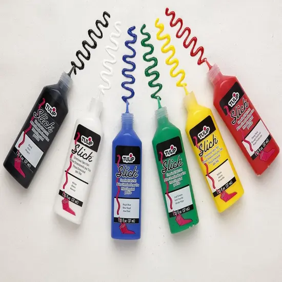 Tulip Dimensional Fabric Paint Set .75oz 20/Pkg-Rainbow & Neon {3}