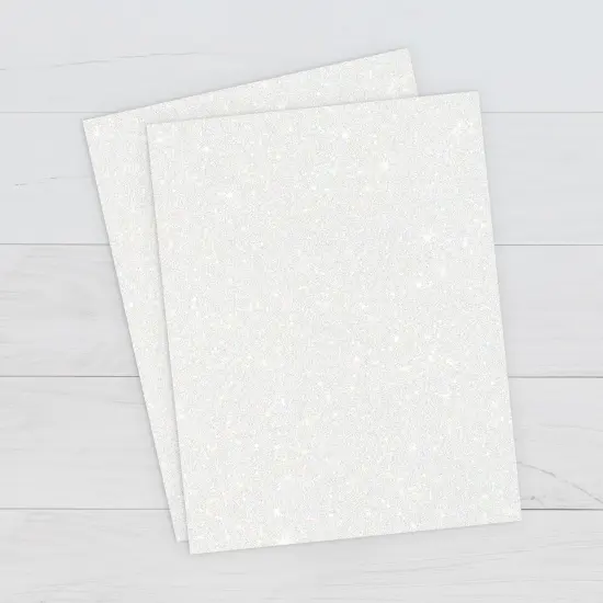 Printworks Printable White Glitter Cardstock, 15 Sheets, 8.5&rdquo; x 11&rdquo; (00514) {2}