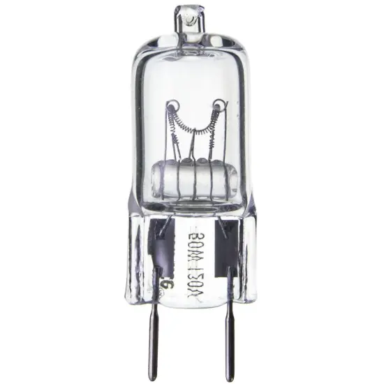SUNLITE 50w 120v Single Ended T3.5 GY8 Bi-Pin Base Clear 3200K Halogen Lamp Bright White {1}