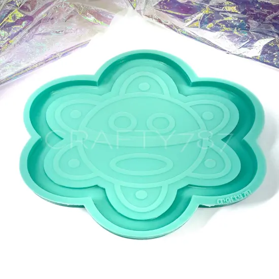 Taino Sun Tray/Coaster Silicone Mold (D6) {1}
