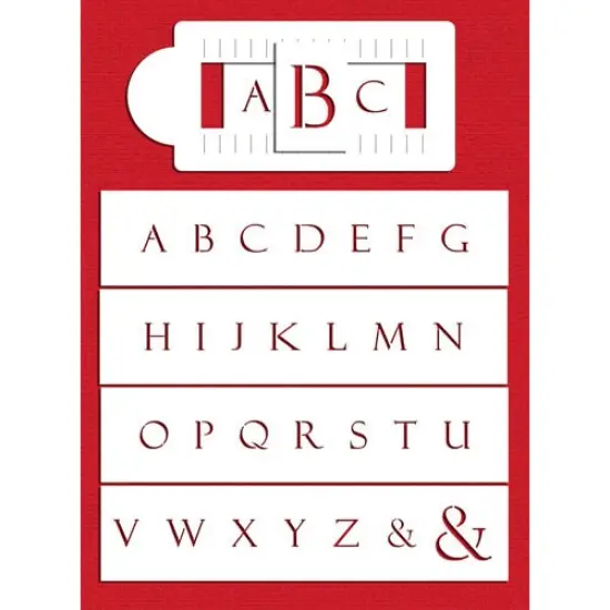 Classic Monogram Cake Stencil Set | C890 by Designer Stencils | Stencils for Royal Icing, Airbrush, Dusting Powder | {1}