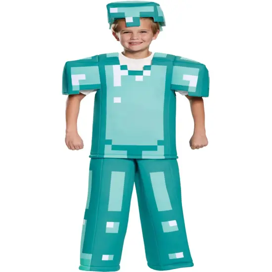 Child's Boys Prestige Minecraft Armor Mine Craft Mojang Costume {1}